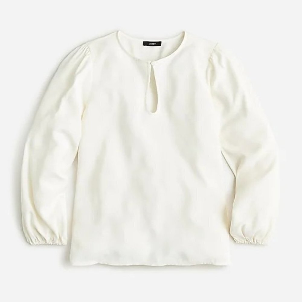 J.Crew Long Sleeve Puff Sleeve Blouse
